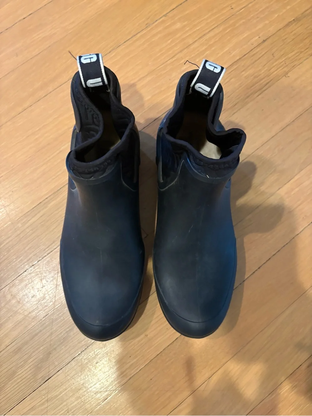 Women’s Ugg Black Slip-On Chelsea Waterproof Rain Booties